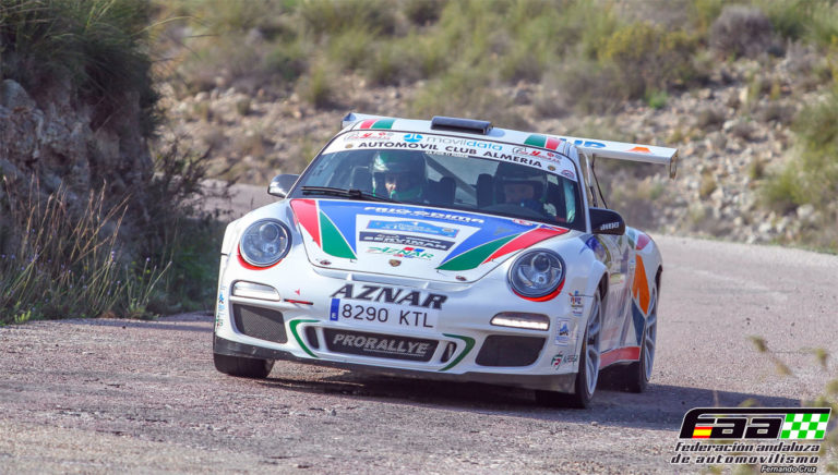 José Antonio Aznar, con Porsche 997 GT3, se impone en el Rally de Carboneras