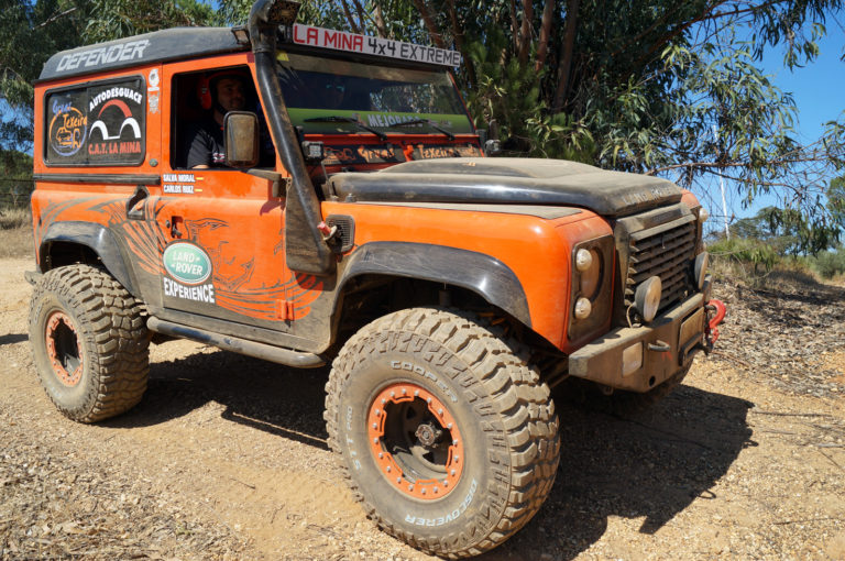 Land Rover Defender del equipo La Mina 4x4 Extreme.