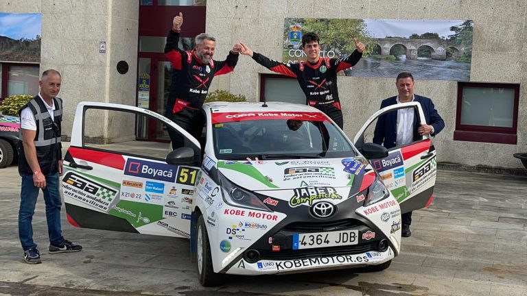 Francisco Manuel Puertas y José Antonio González en el Rally da Auga.