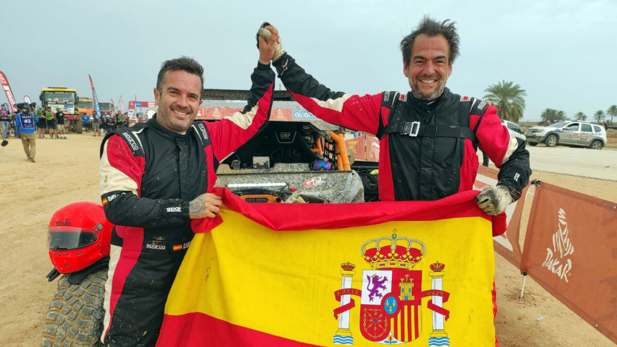 Carlos Ruiz, copiloto de La Mina Competición, y Carlos Vento.
