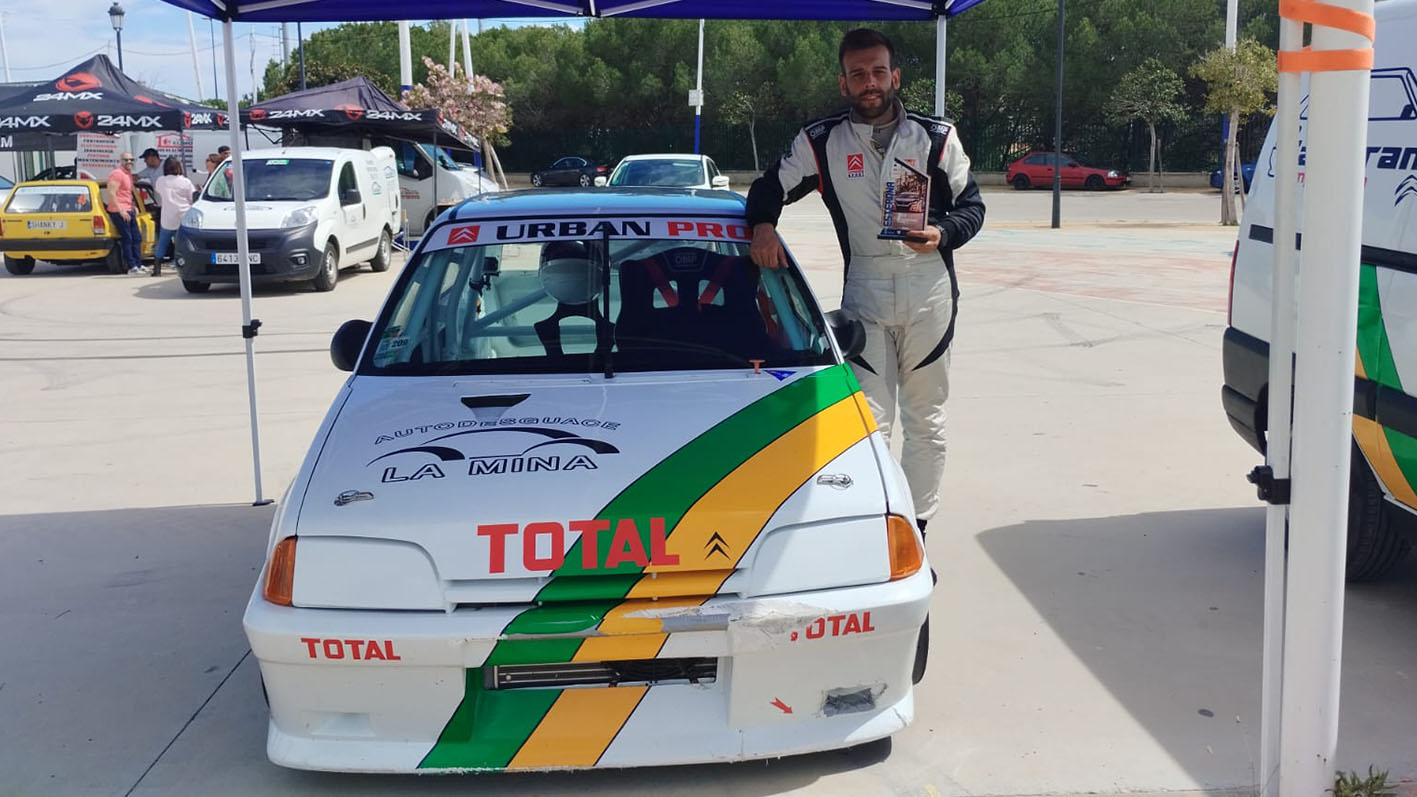 Antonio Zambrana con Citroën AX en la Subida a Peñas Blancas.