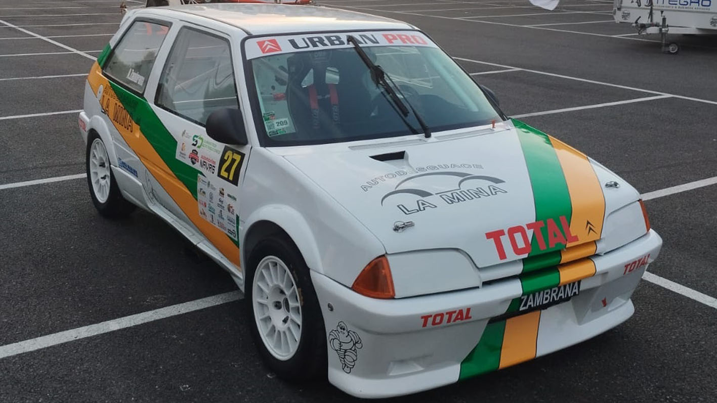 Antonio Zambrana con Citroën AX en la Subida a Montoro.