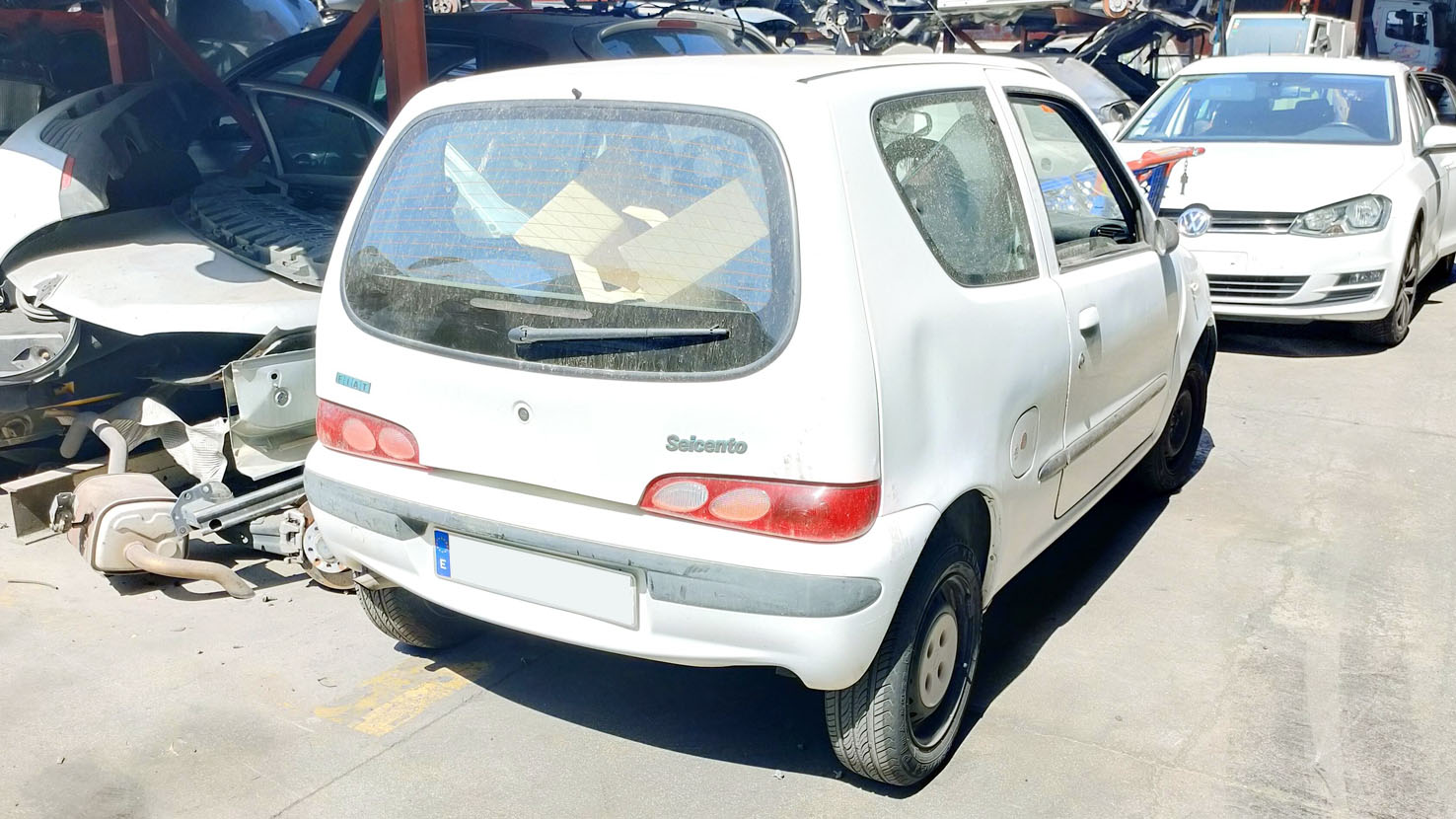 Fiat Seicento en Autodesguace CAT La Mina.